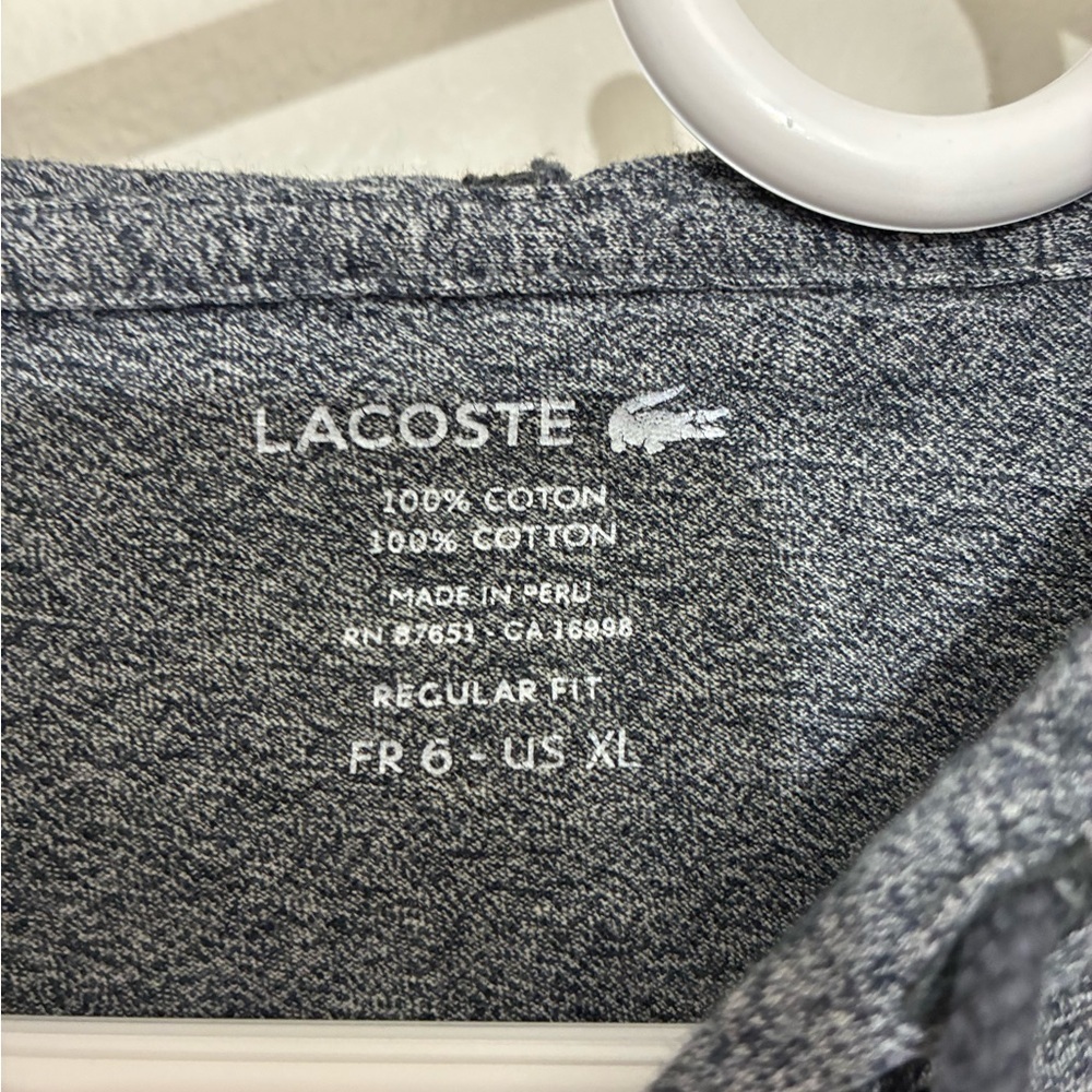 Lacoste Men’s Lightweight Hooded Sweatshirt Size XL - Picture 2 of 3